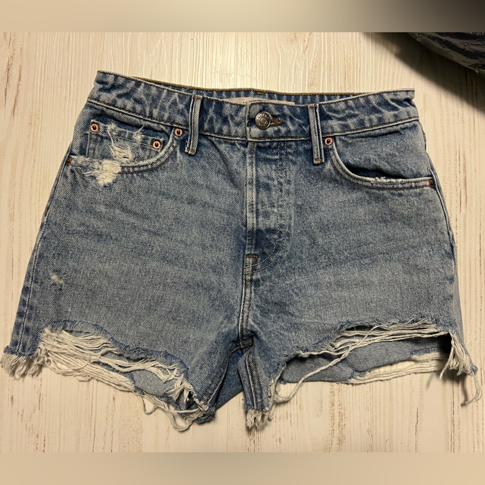 GRLFRND denim shorts